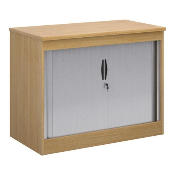 Office Systems Tambour Storage Cupboard Work 800mm High - Image 3
