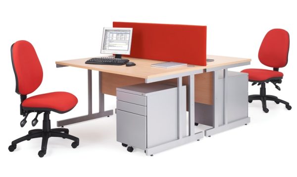 Office Desk Spring Ergonomic 1600mm Left Hand Return - Image 3
