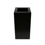 square black office recycling bin