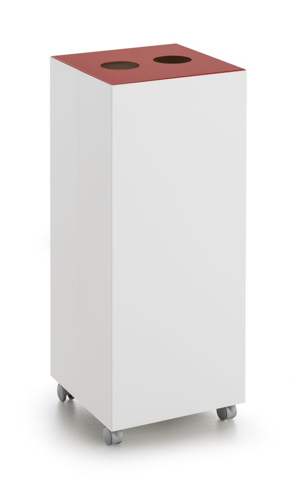 Office Recycling Bin Tip Top With Castors 60 litres - Image 4
