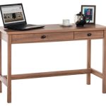 console style study desk oak