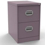 pastel violet filing drawers with 2 drawers