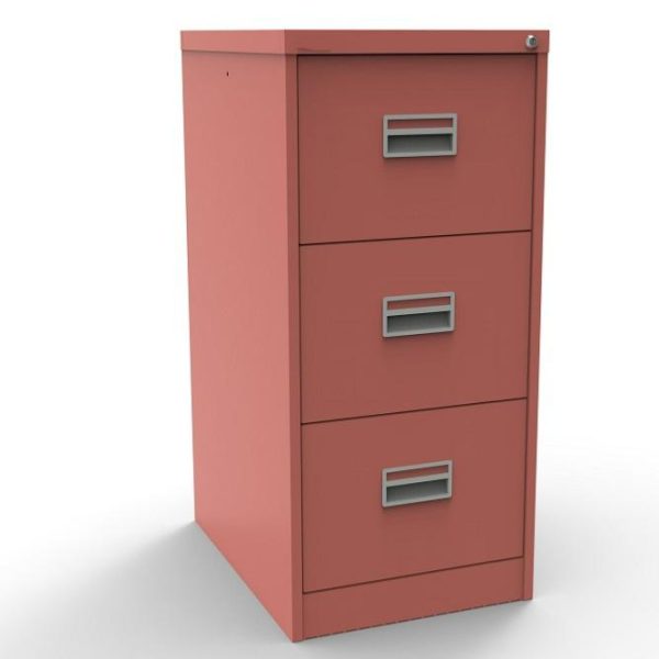 antique pink filing cabinet with 2 drawers