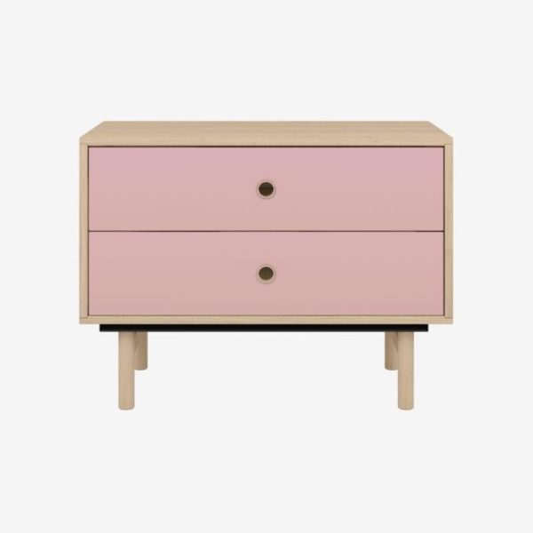 Brooklyn Home Office 2 Drawer Sideboard Oak - Image 2