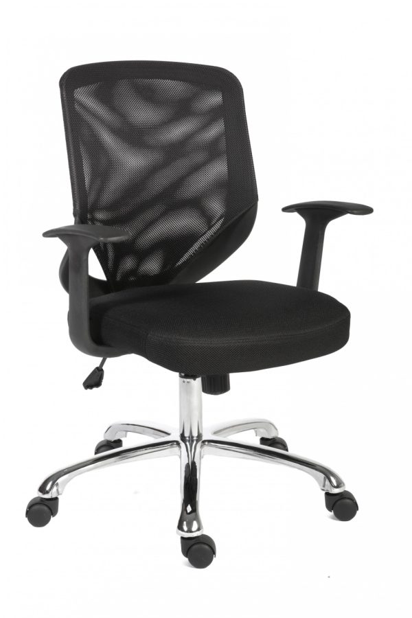 black mesh back office chair