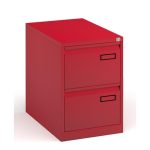 2 drawer filing cabinet red