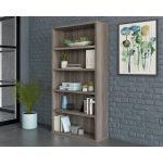 office bookcase in elm finish