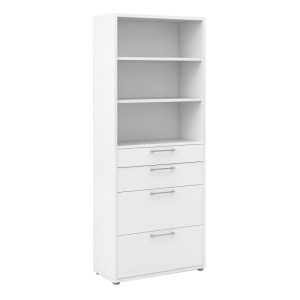 white office storage unit