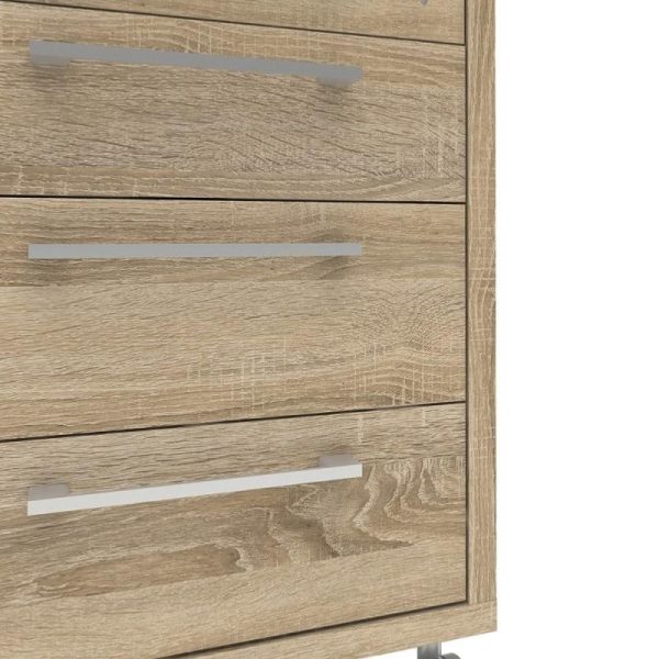 Alexis Office Desk Pedestal Oak - Image 5