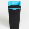 black office recycling bin with Paper lettering and pictogram