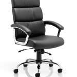 high back leather executive office chair with chrome base