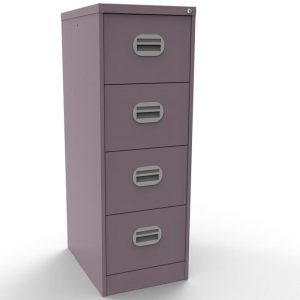 pastel violet filing cabinet with 4 drawers