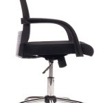 mesh back office chair side view