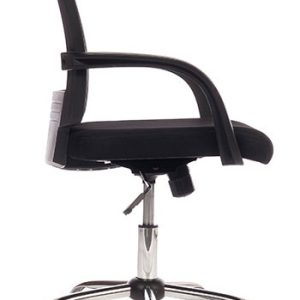 mesh back office chair side view