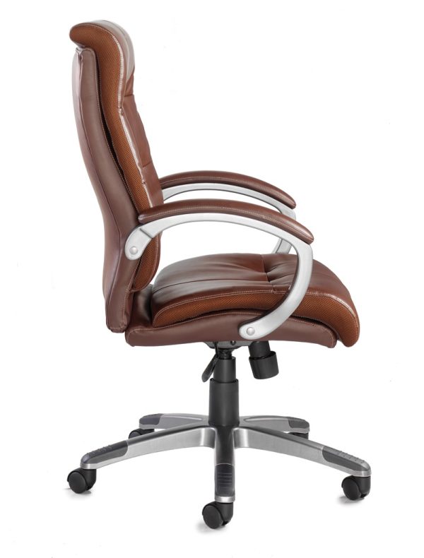 Office Chair Tenerife Brown Leather - Image 3