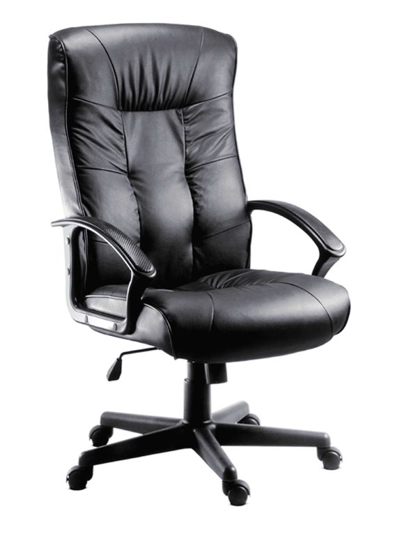 Office Chair Stirling Black Leather