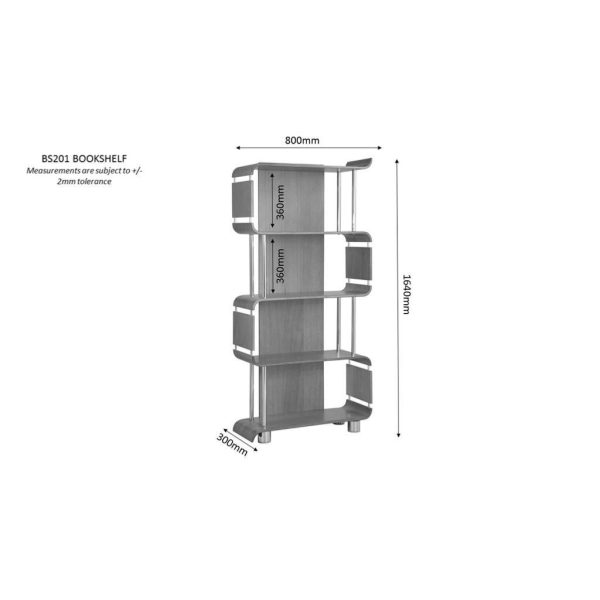 Forme Office Book Case Oak - Image 5