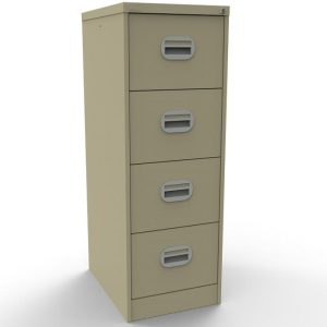 Office Filing Cabinet Connect 4 Drawer Cream