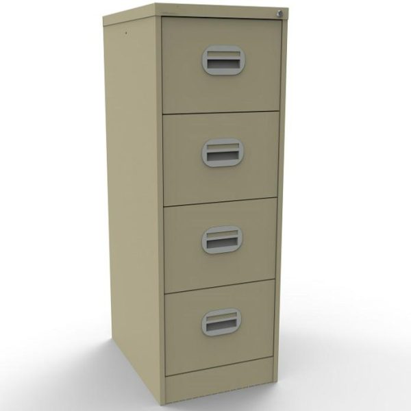 Office Filing Cabinet Connect 4 Drawer Cream