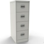 satin white file cabinet with 4 drawers