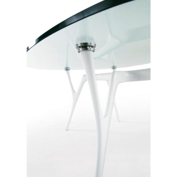 Executive Round Glass Table Venice Diameter 130cm - Image 3