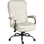 heavy duty office chair white leather