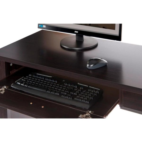 Home Office Desk Ideal Nine Dark Wood, Oak And White - Image 2