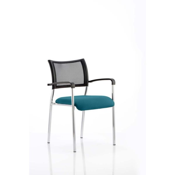 Mesh Chair Brighton Chrome Frame With Arms Choice Of Colours - Image 8