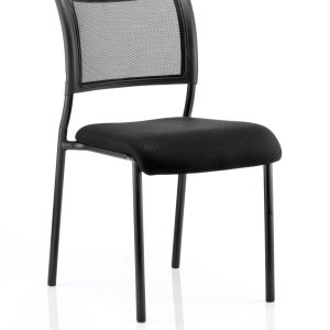 Mesh Chair Brighton Black/Black Frame No Arms