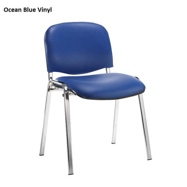 Conference/Meeting Chair Aquarius Chrome Frame And No Arms Fabric Choices 2 - Image 7