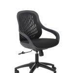 contemporary mesh back office chair in black finish