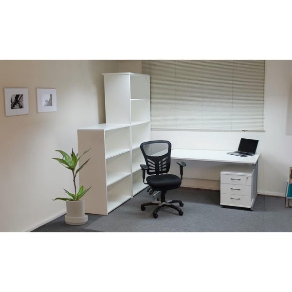 Executive 3 Drawer Mobile Pedestal Aspect White - Image 4