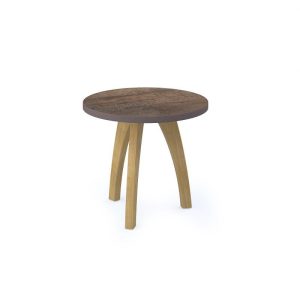 round coffee table dark wood