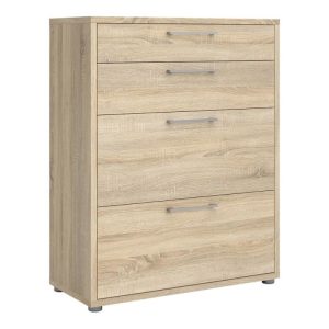 4 drawer filing unit for the office in oak finish