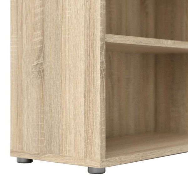 Alexis Office Bookcase Oak 4 Shelves - Image 7