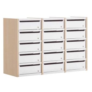 office lockable pigeon holes with 15 lockable pigeon hole compartments