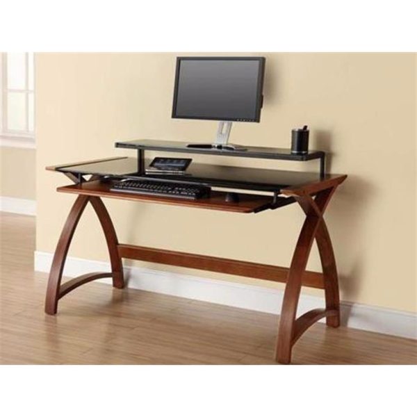 Computer Desk Forme 1300 Walnut/Black - Image 2