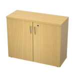 low executive office cupboard oak
