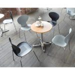 cafe chair room shot round a circular cafe table