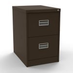 Brown filing cabinet 2 drawers