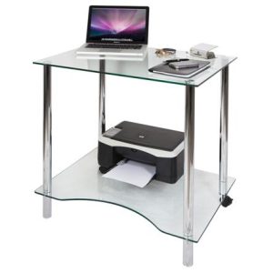 glass computer desk