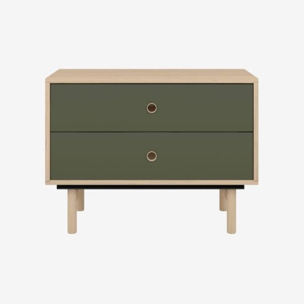 Brooklyn Home Office 2 Drawer Sideboard Oak - Image 6