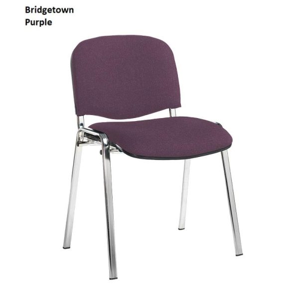 Conference/Meeting Chair Aquarius Chrome Frame And No Arms Fabric Choices 1 - Image 6
