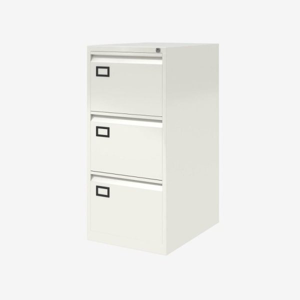 Office Filing Cabinet A Range 3 Drawer Chalk - Image 3