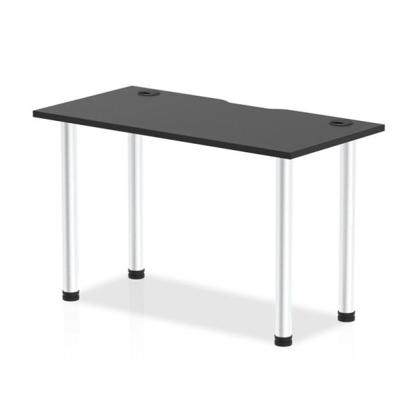 stylish office worktable with black table top