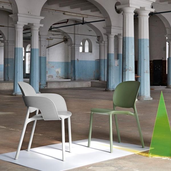 Florence Sustainable Chair No Arms Olive Green - Image 7