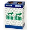 twin cardboard office recycling Bin