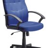 blue fabric office chair