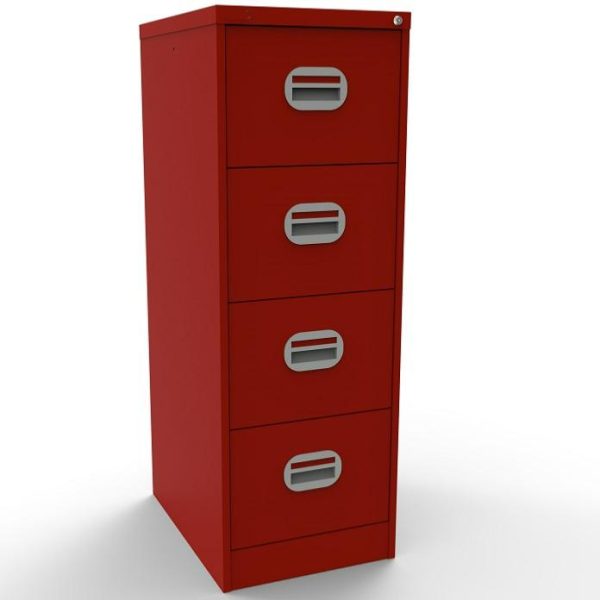 Office Filing Cabinet Connect 4 Drawer Red