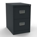 anthracite filing cabinet with 2 drawers